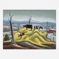 Roger Medearis (American, 1920–2001) Sketch Near Jefferson City Missouri