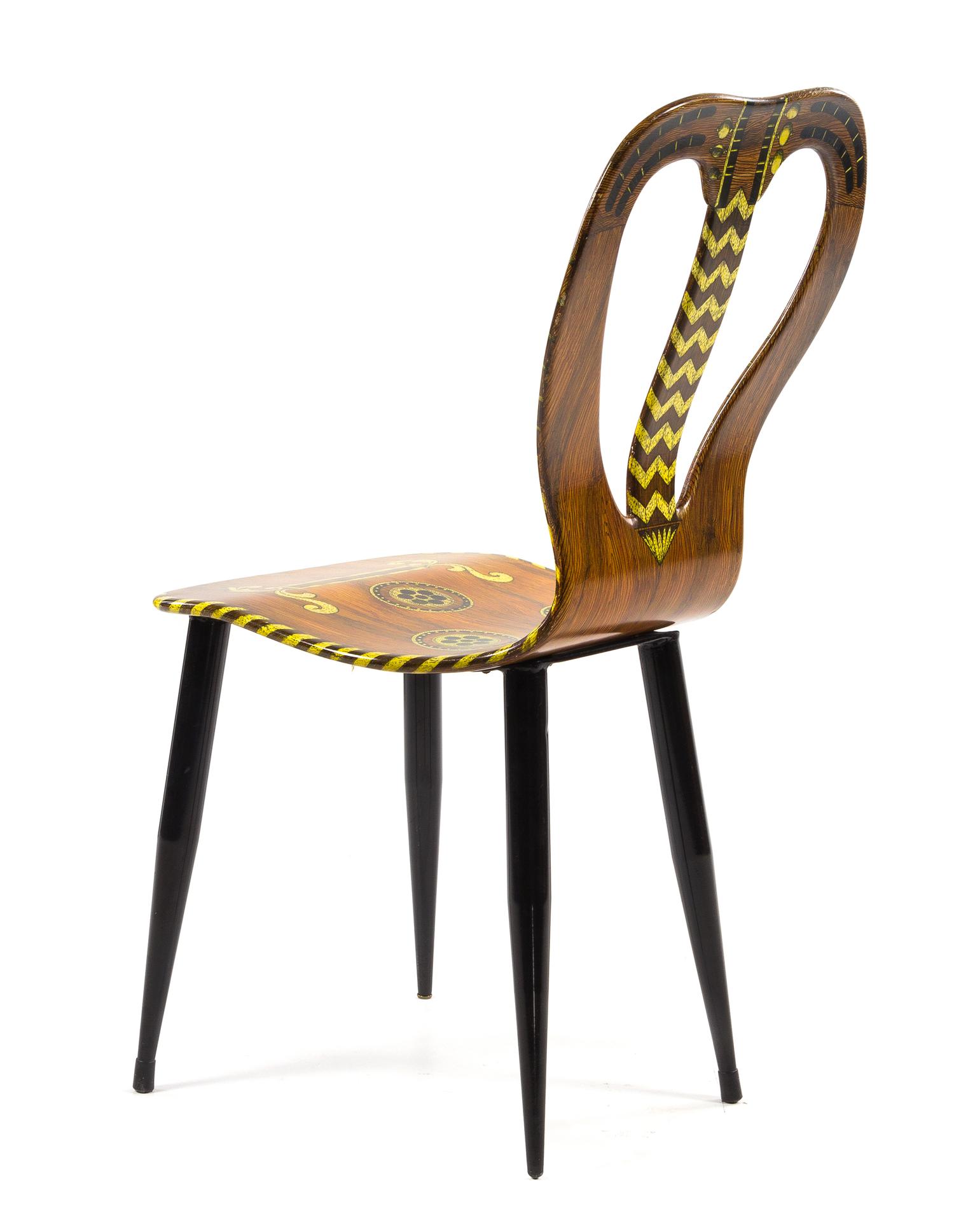 Piero Fornasetti (Italian, 1913-1988), c. 1955, Musicale chair