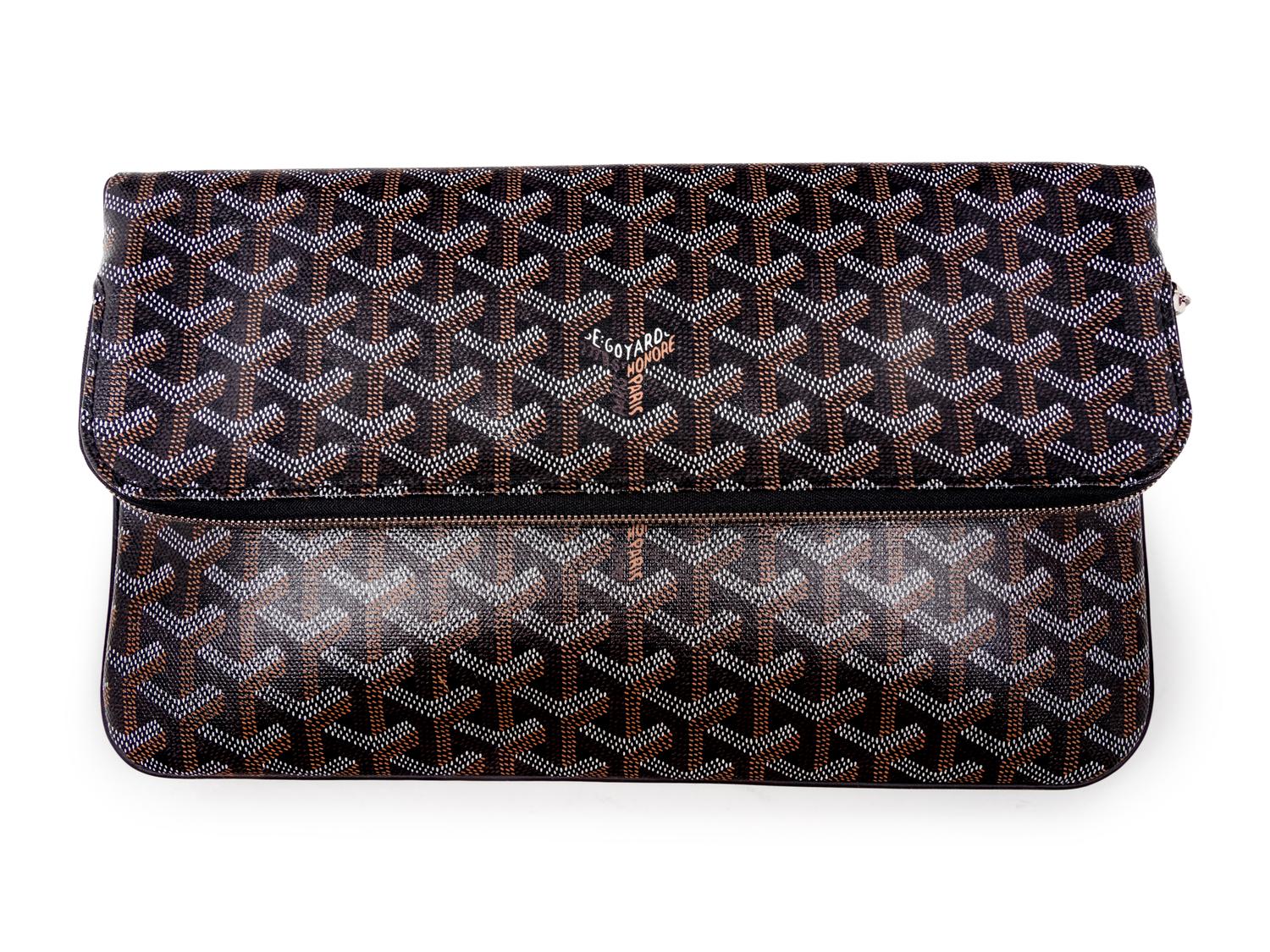Three Goyard Bags: Two Totes and One Zip Pouch