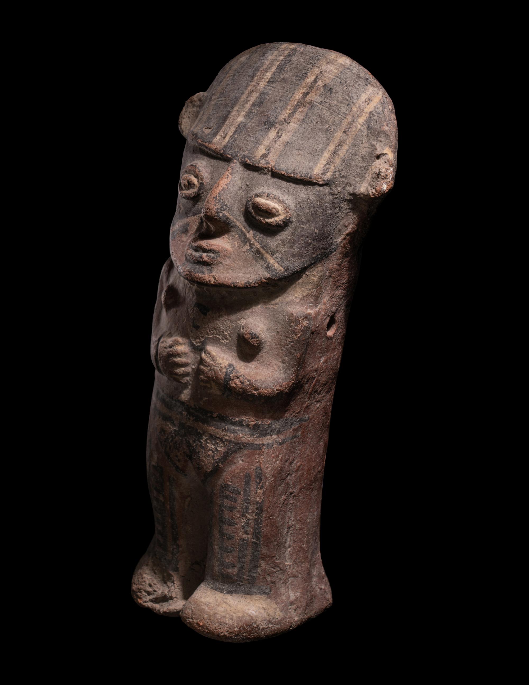 Three Chancay Polychrome Figures