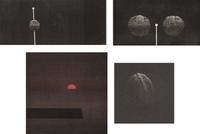 A Group of Four Prints ( Jetty , 1965; Walnut, 1982; Knitting Needle, 1985; and Almost Symmetric, 1994)