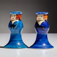 Clarice Cliff (English, 1899–1972) — United Services Two Cruet Figures