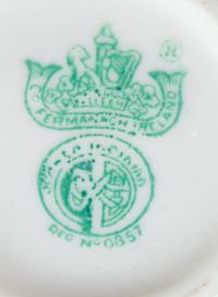 Four Belleek Shamrock Decorated Vases Height of tallest 9 inches. — SECOND BLACK MARK THROUGH FIFTH GREEN MARK (1891-1965)