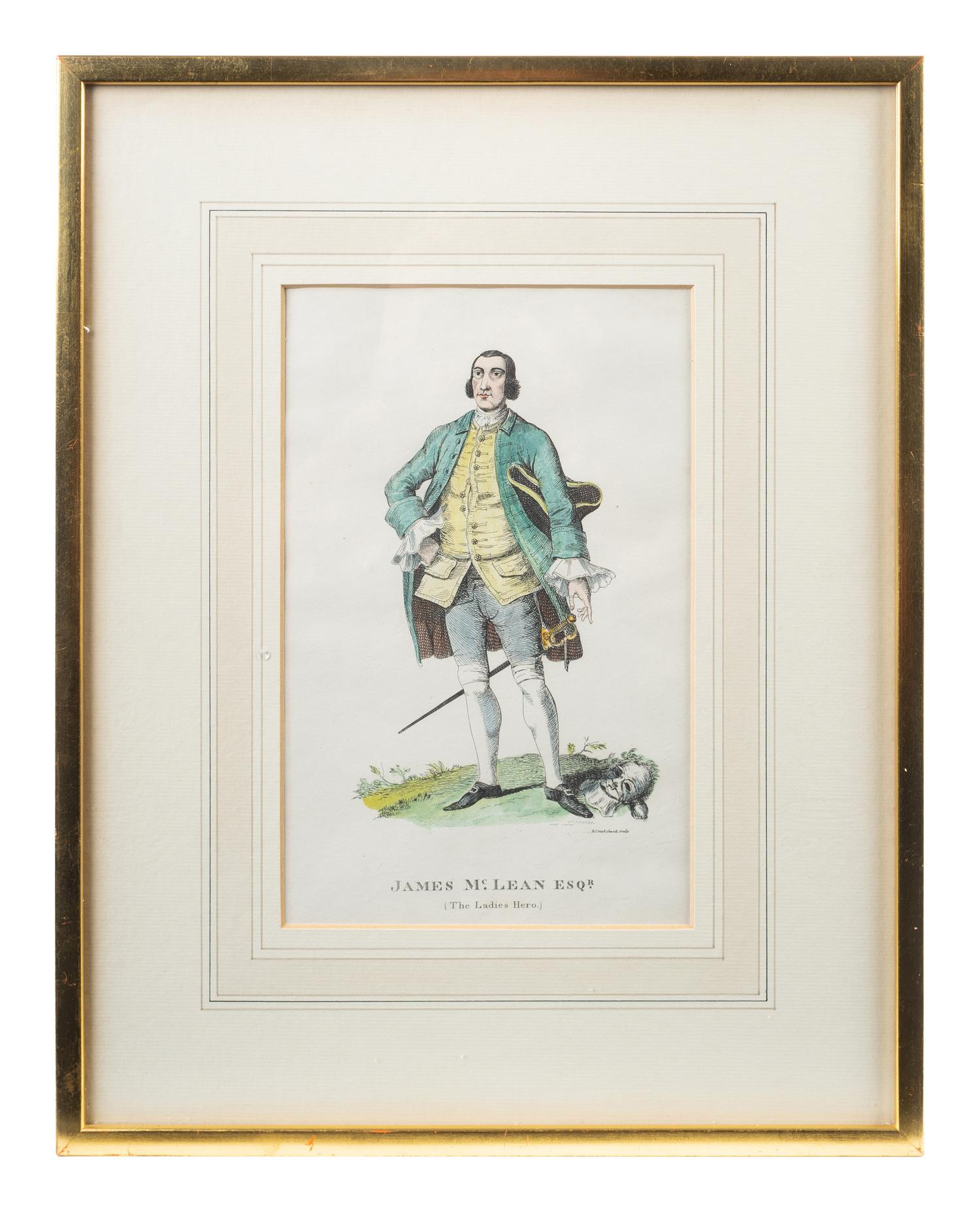 Four English Framed Color Engravings