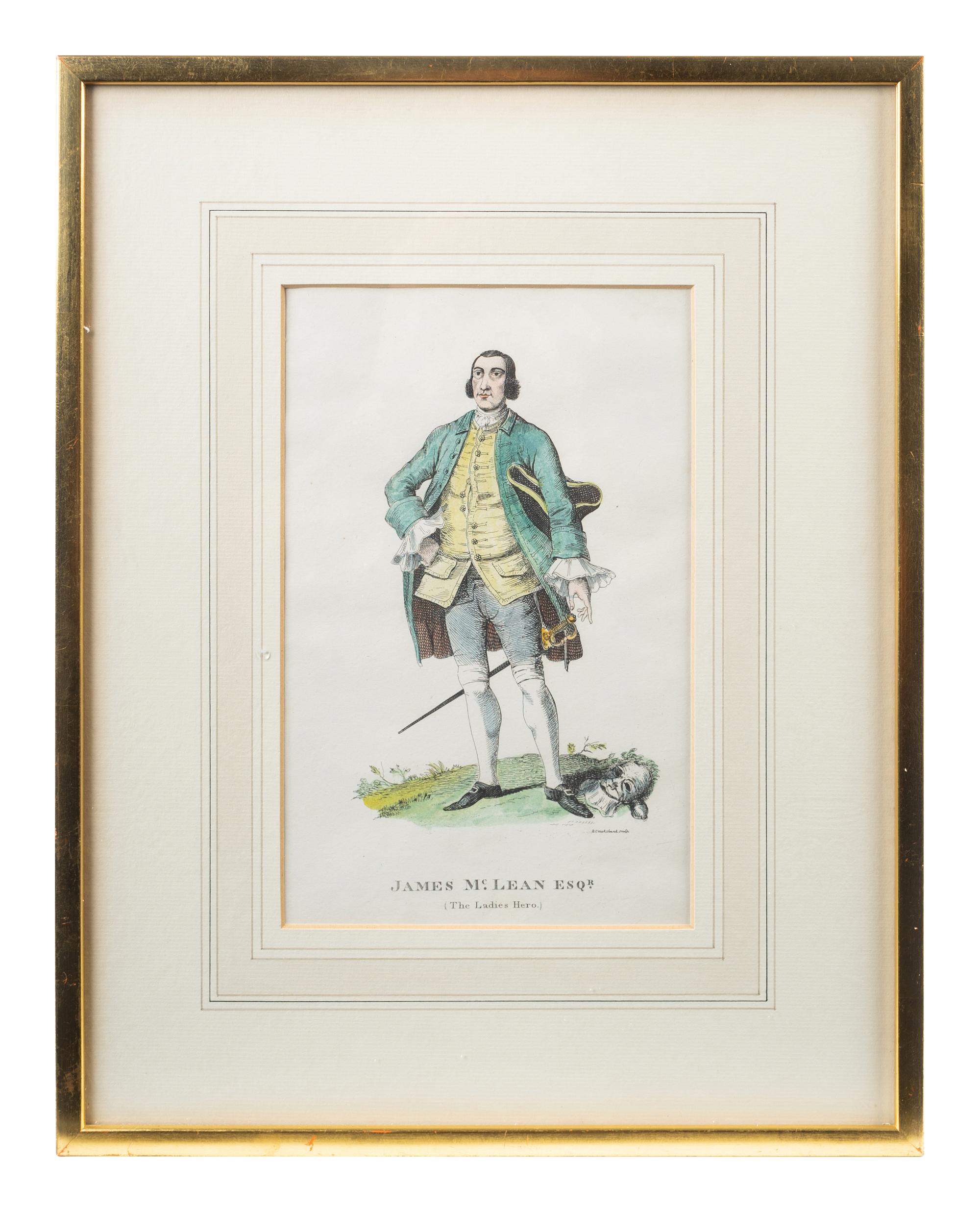 Four English Framed Color Engravings