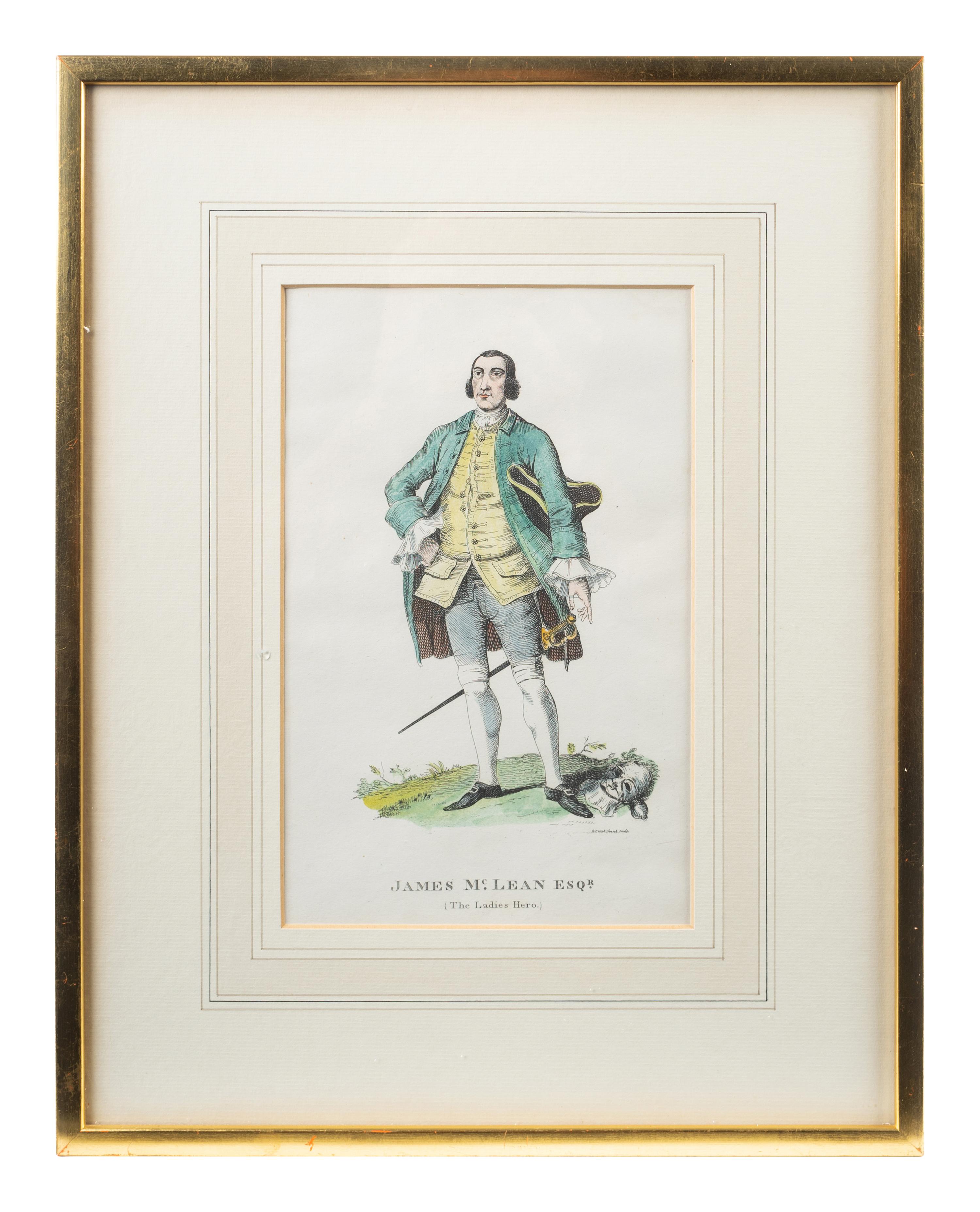 Four English Framed Color Engravings