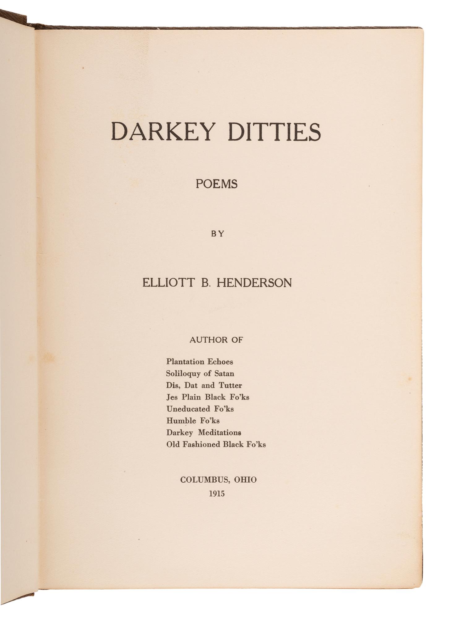 [LITERATURE]. Biographical Sketches of Prominent Negro Men and Women ..., Foot Prints , & other works.
