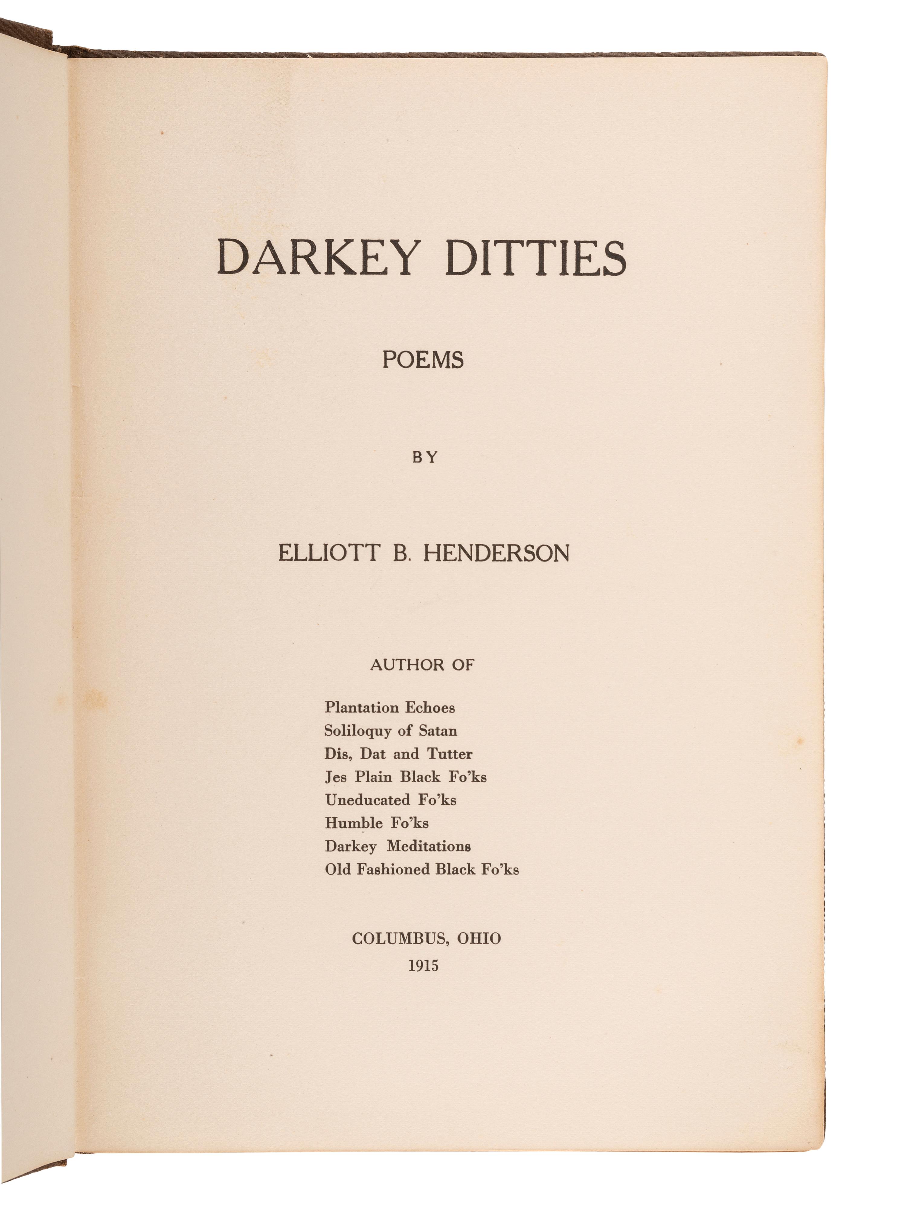 [LITERATURE]. Biographical Sketches of Prominent Negro Men and Women ..., Foot Prints , & other works.
