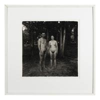 Diane Arbus (American, 1923-1971) — A husband and wife in the woods at a nudist camp, N.J., 1963; printed 1972