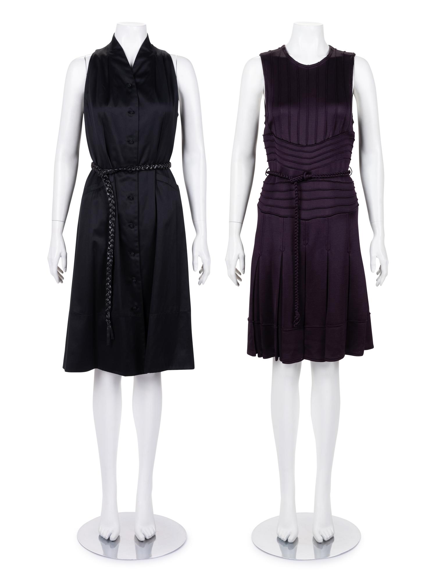 Two Chado Ralph Rucci Sleeveless Dresses, 2000-10s