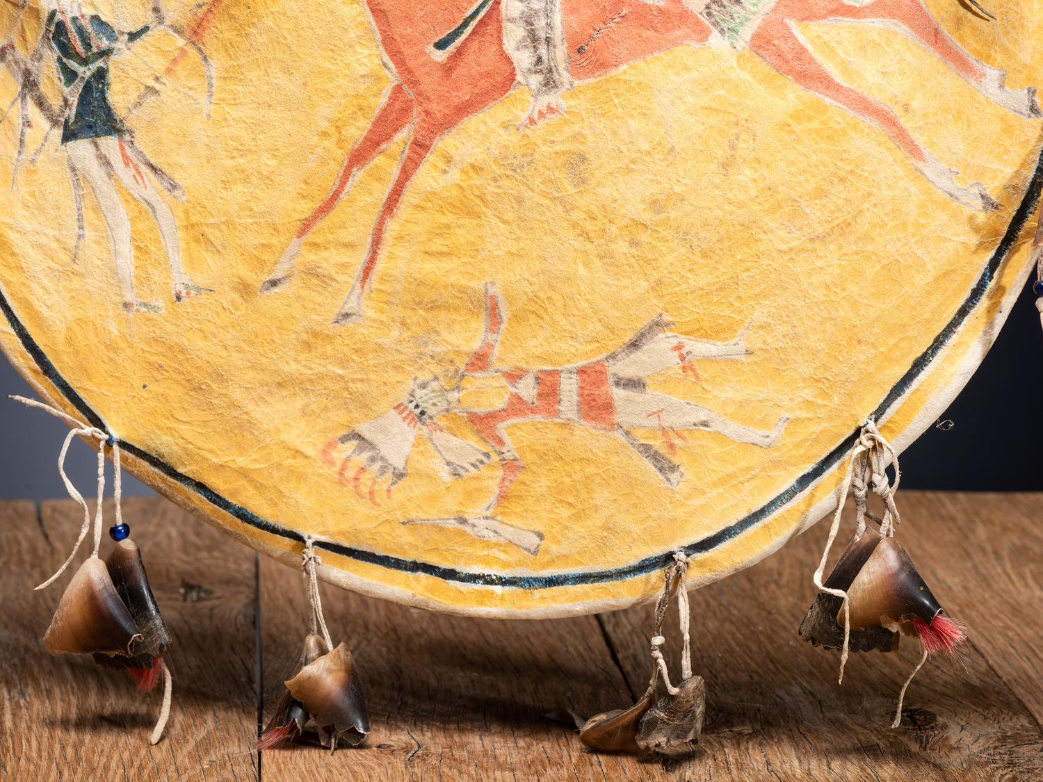Southern Cheyenne Painted Hide Shield