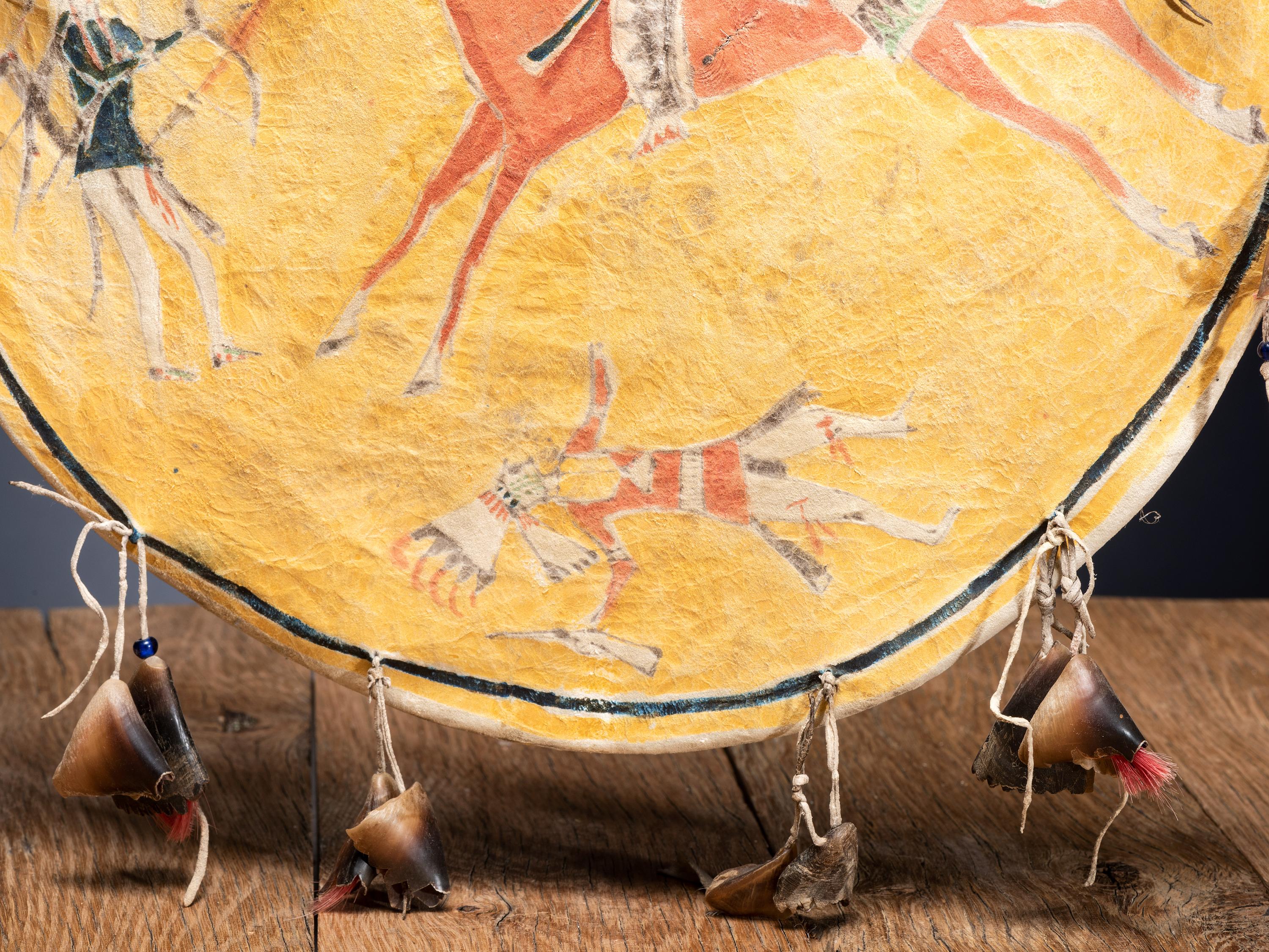 Southern Cheyenne Painted Hide Shield