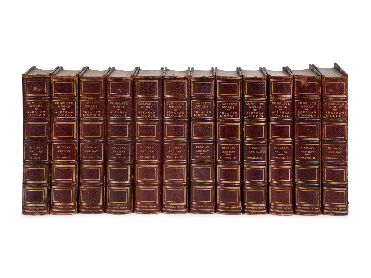 [AMERICANA]. LINCOLN, Abraham (1809-1865). Complete Works. New York: Francis D. Tandy Company, 1905.