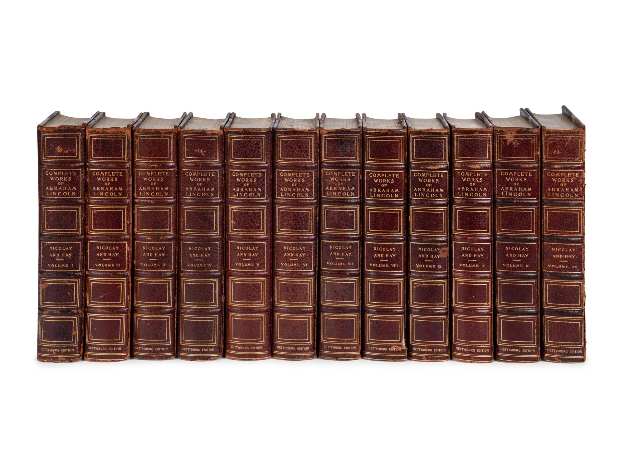 [AMERICANA]. LINCOLN, Abraham (1809-1865). Complete Works. New York: Francis D. Tandy Company, 1905.