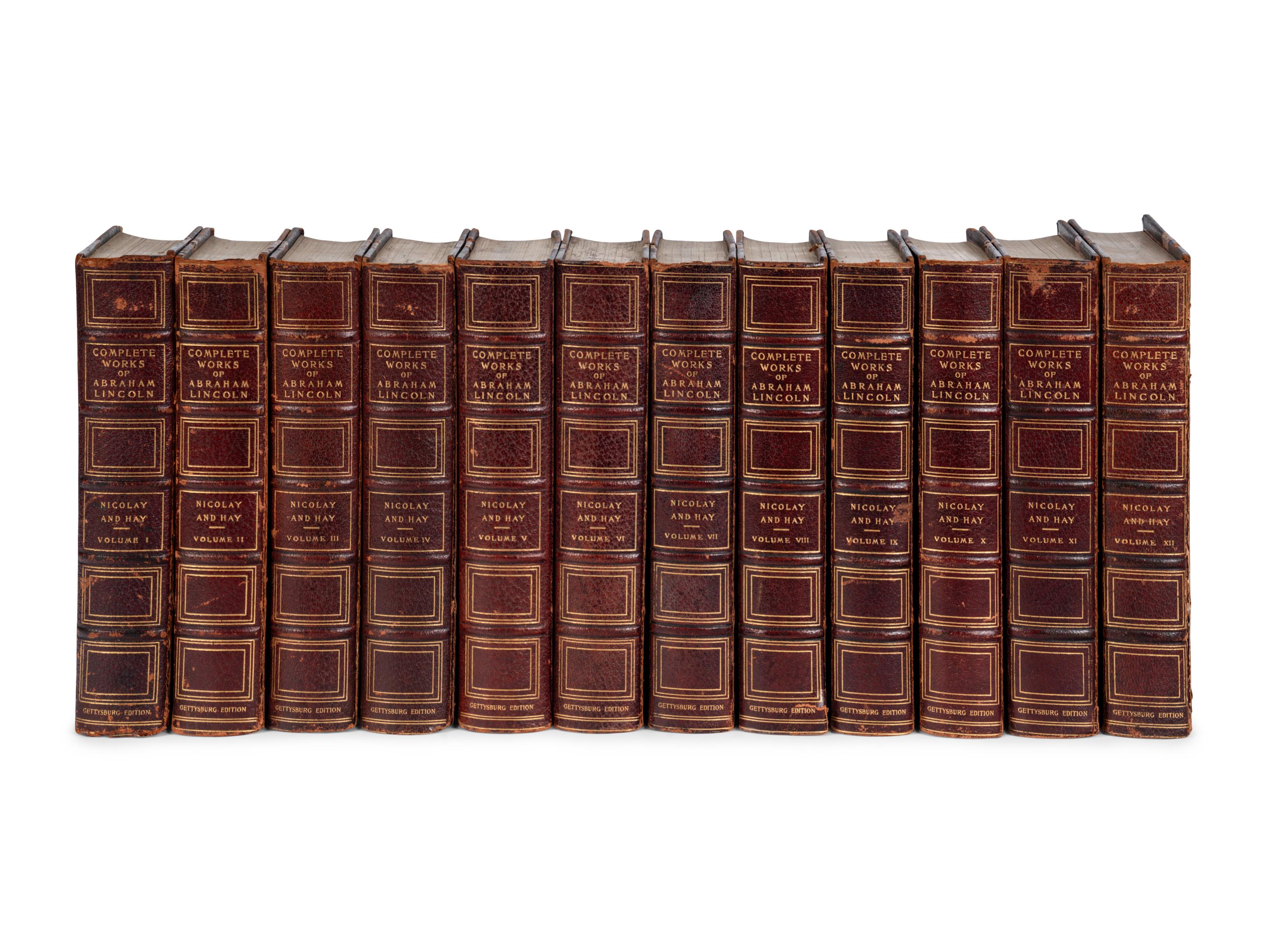 [AMERICANA]. LINCOLN, Abraham (1809-1865). Complete Works. New York: Francis D. Tandy Company, 1905.