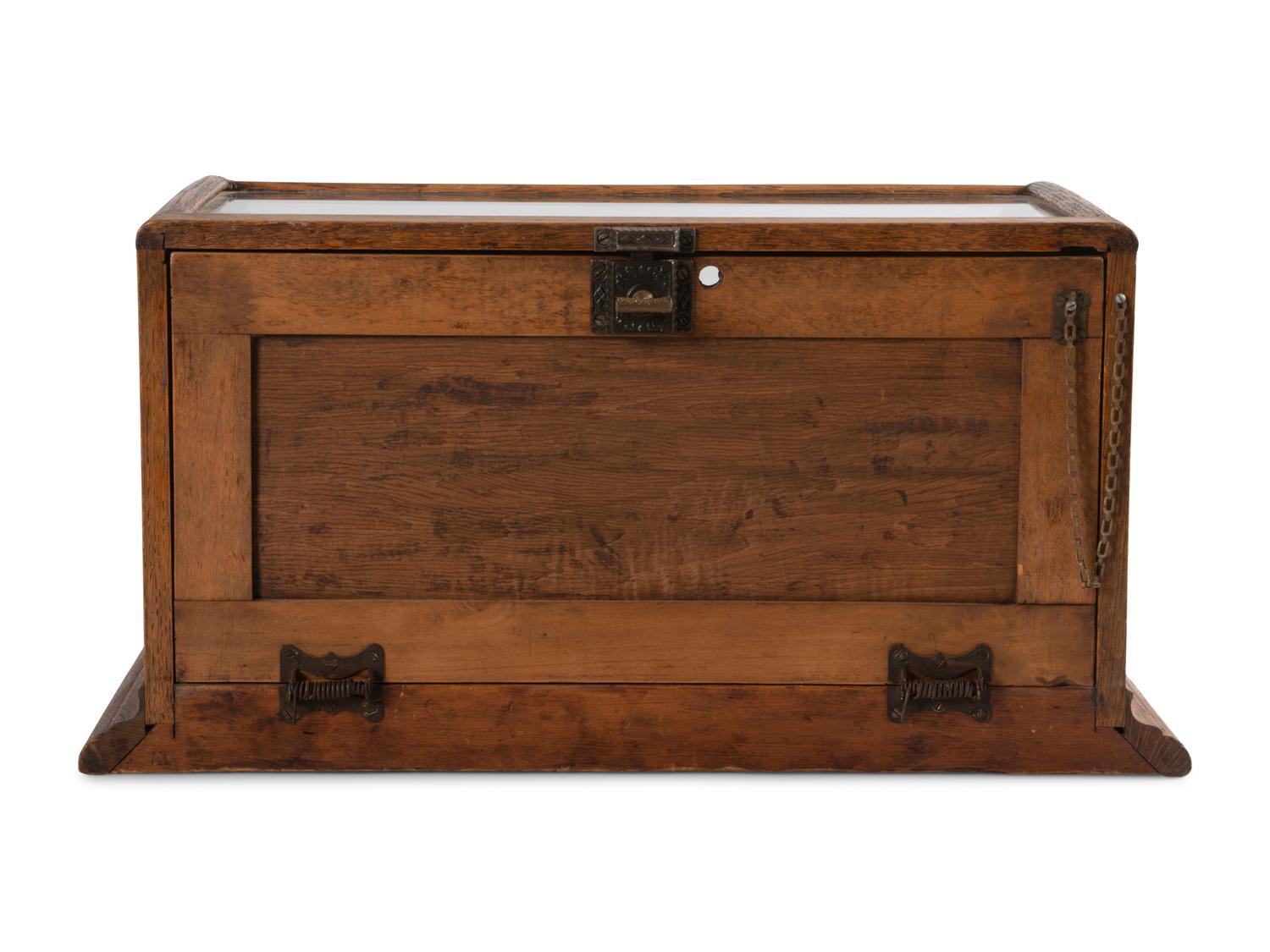 A Domed Oak Frame Display Case