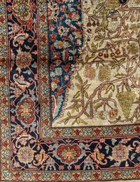 A Kashan Silk Rug