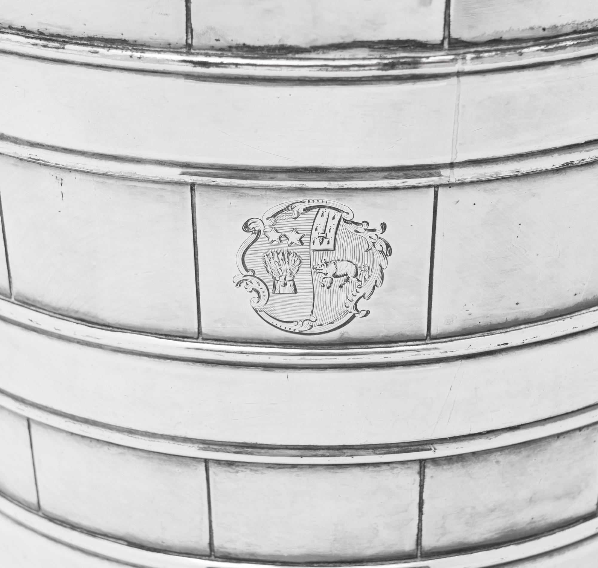 An English Silver-Plate Wine Cooler