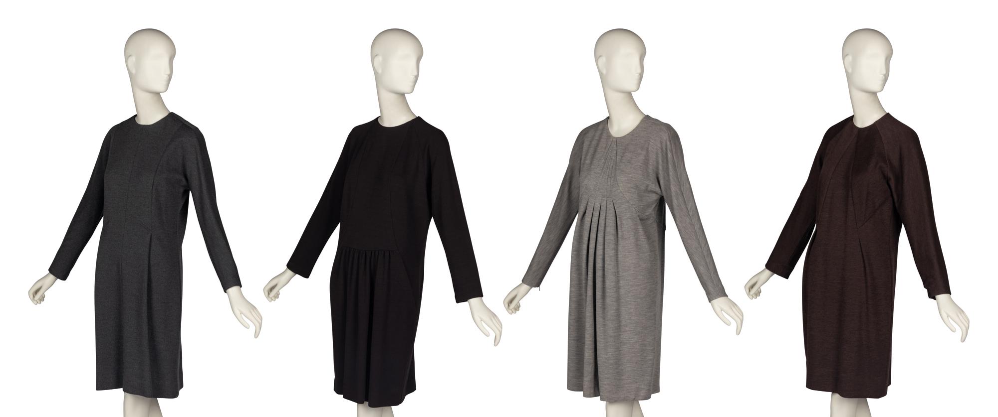 Four Geoffrey Beene Wool Dresses