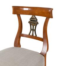 A Set of Four Biedermeier Style Dining Chairs