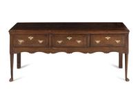 A Queen Anne Oak Welsh Dresser Base