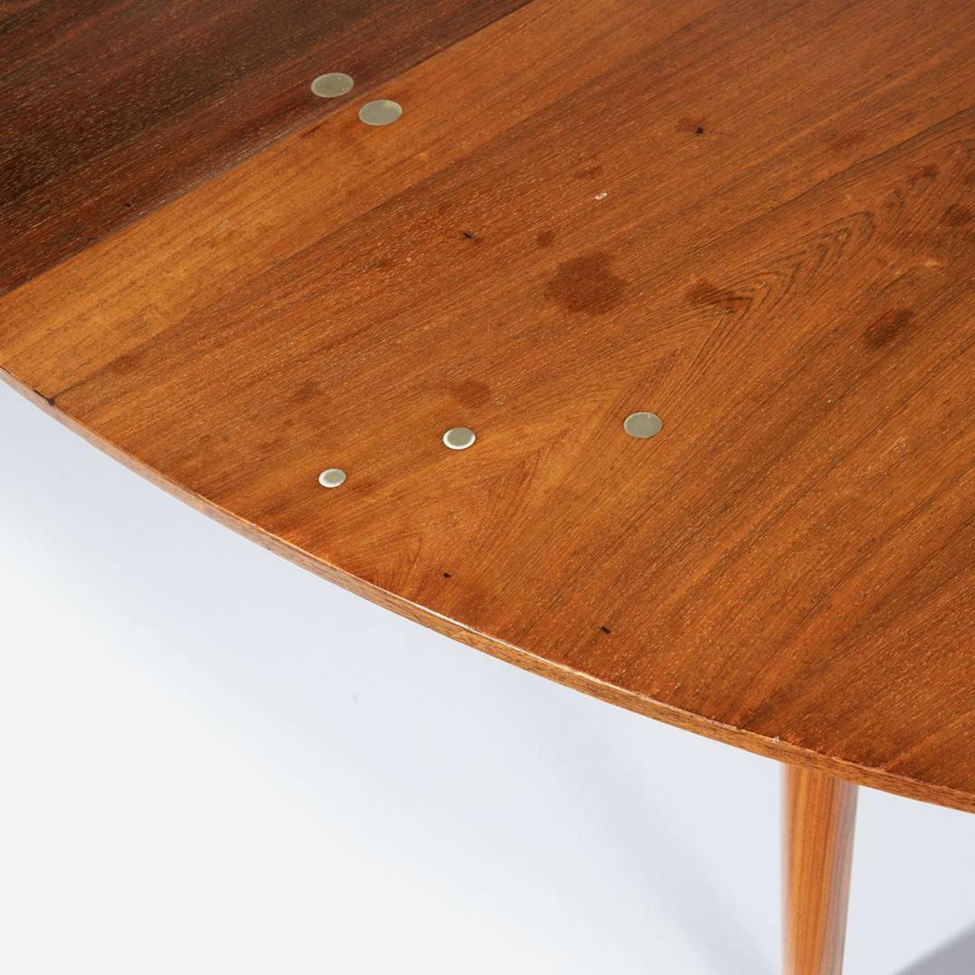 Finn Juhl "Judas" Dining Table, Niels Vodder, Denmark, circa 1950