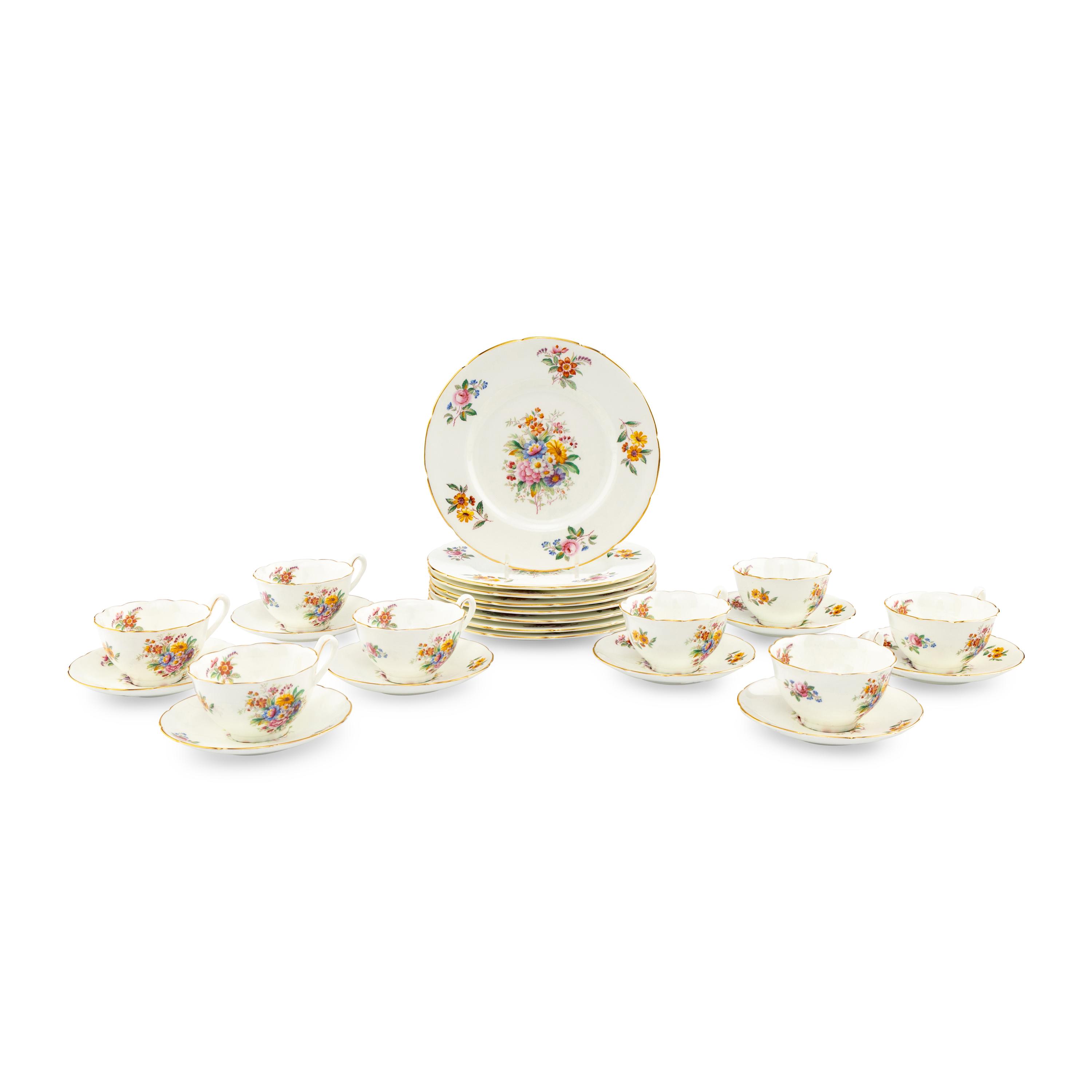 A Coalport Tea Service for Eight
