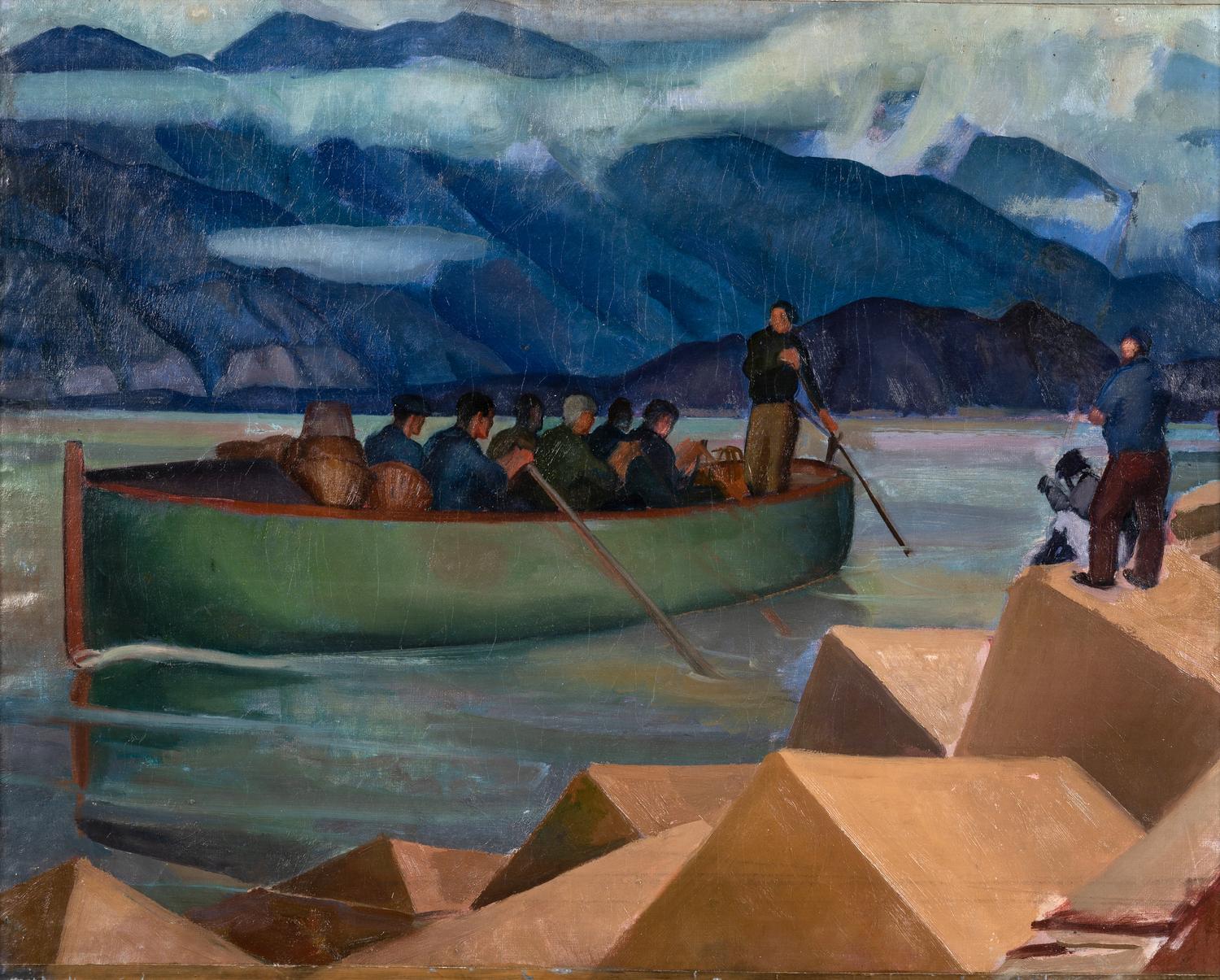 Untitled (Men in a Boat)