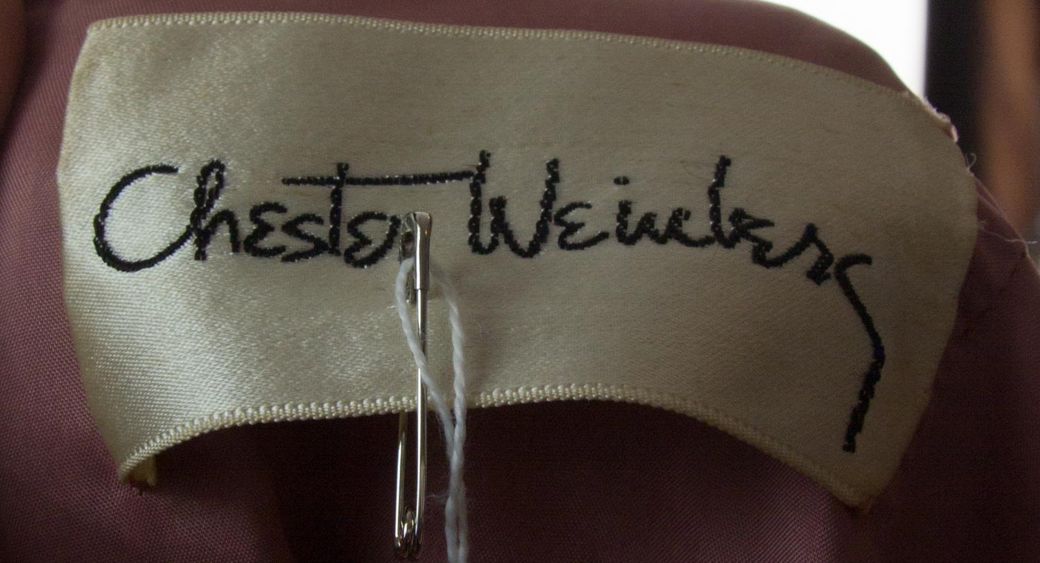 A Chester Weinberg Pink Velour Dress,