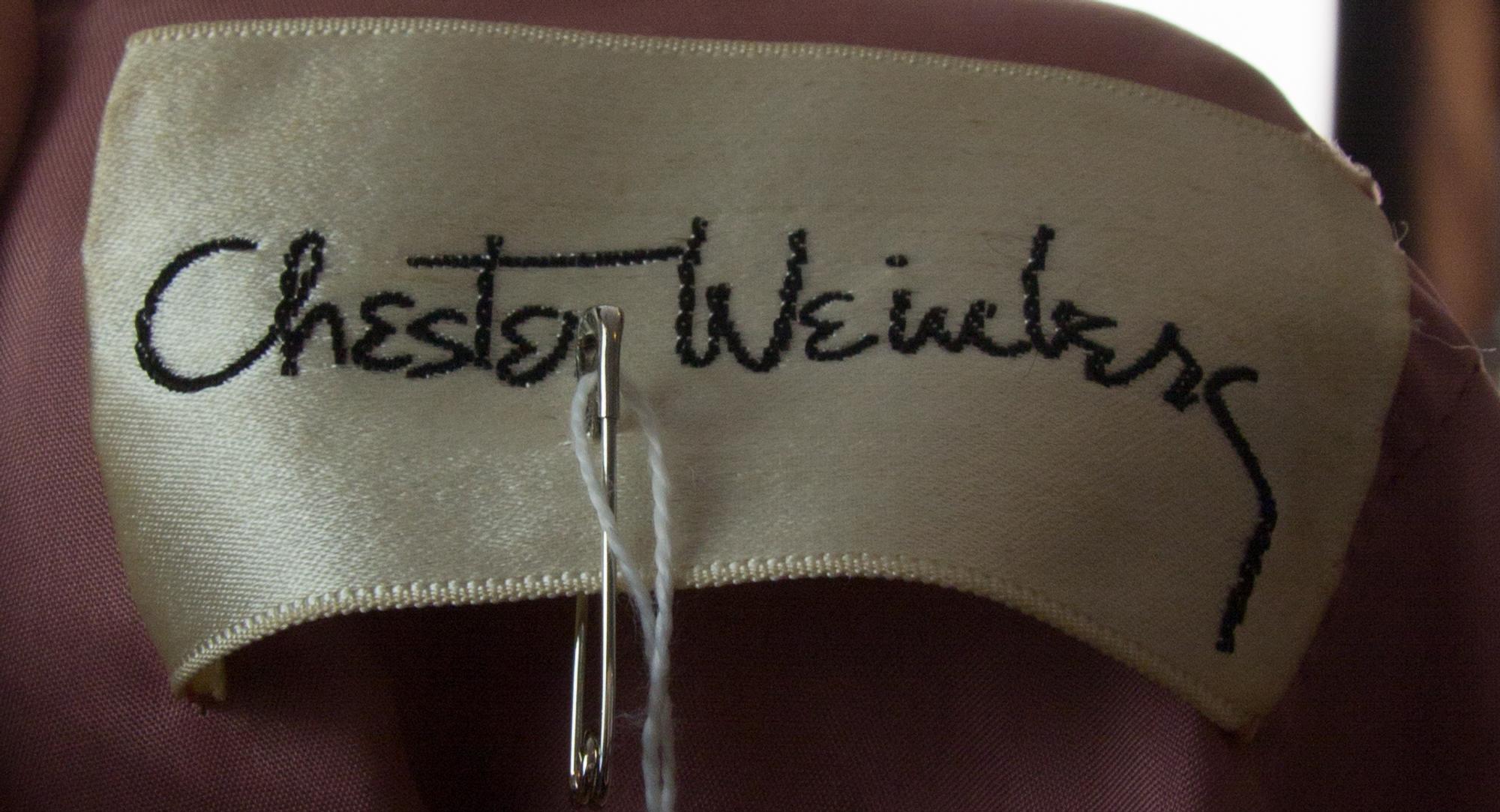 A Chester Weinberg Pink Velour Dress,