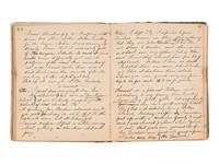 JACKSON, Col. Oscar L. (1840-1920). Five journals, incl. descriptions of Oscar L. Jackson's political activism during the 1860 campaign and his service with 63rd OVI, with campaign broadside noting Jackson as a speaker.