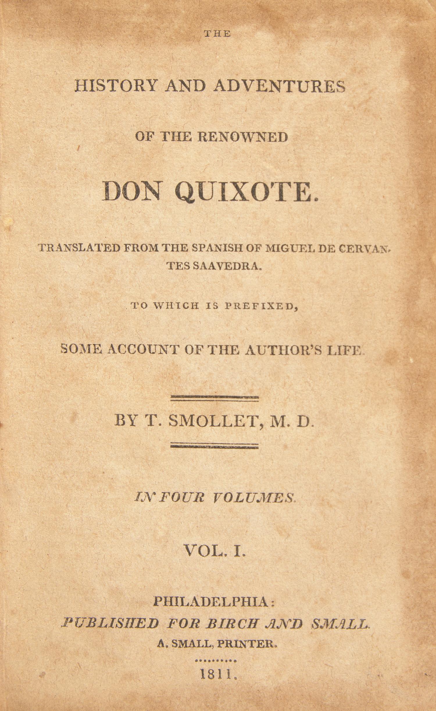 [Literature] Cervantes Saavedra, Miguel de. The History and Adventures of the Renowned Don Quixote