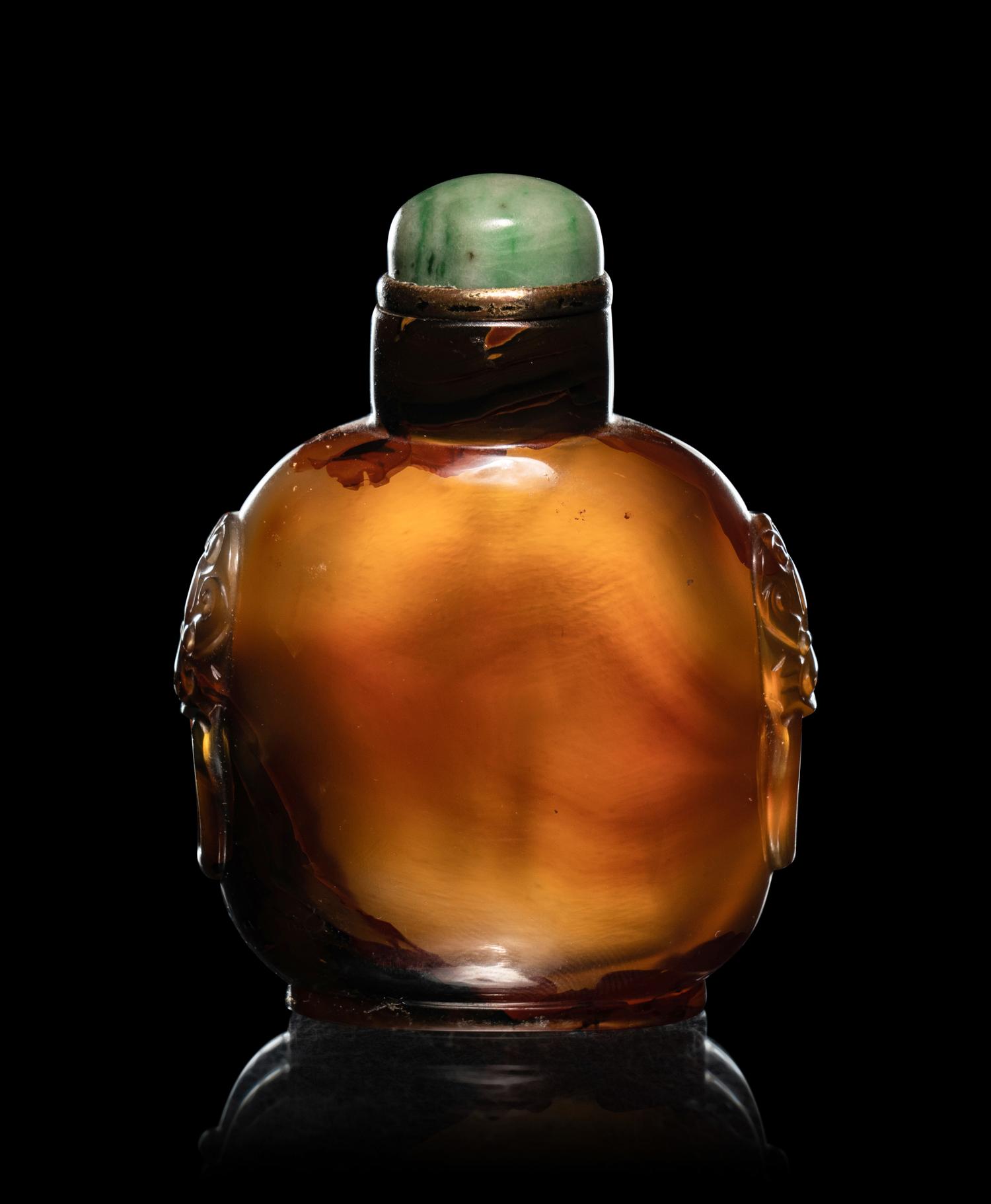 Three Agate Snuff Bottles