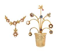 A Collection of Gold Brooches, 9.95 dwts.