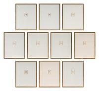 Ten Framed Grand Tour Plaster Intaglios