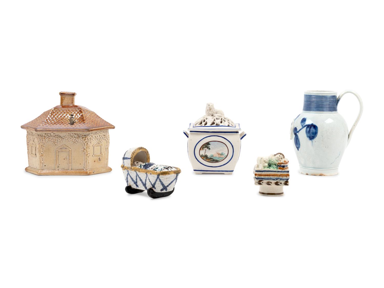 Five English Pottery Articles