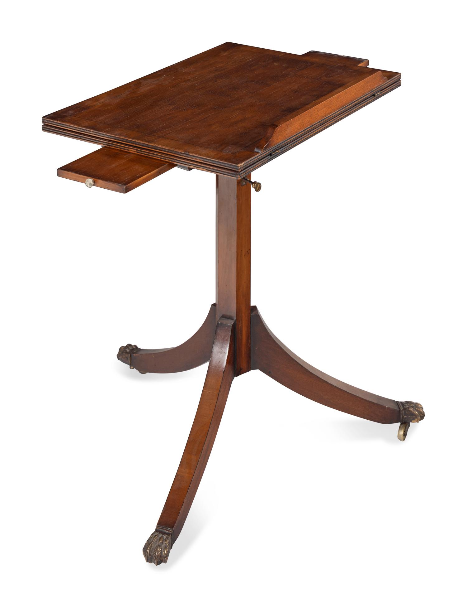 A George III Style Mahogany Adjustable Reading Stand