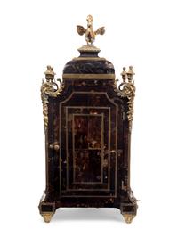 A Napoleon III Gilt Bronze Mounted Tortoise Shell and Boulle Marquetry Bracket Clock