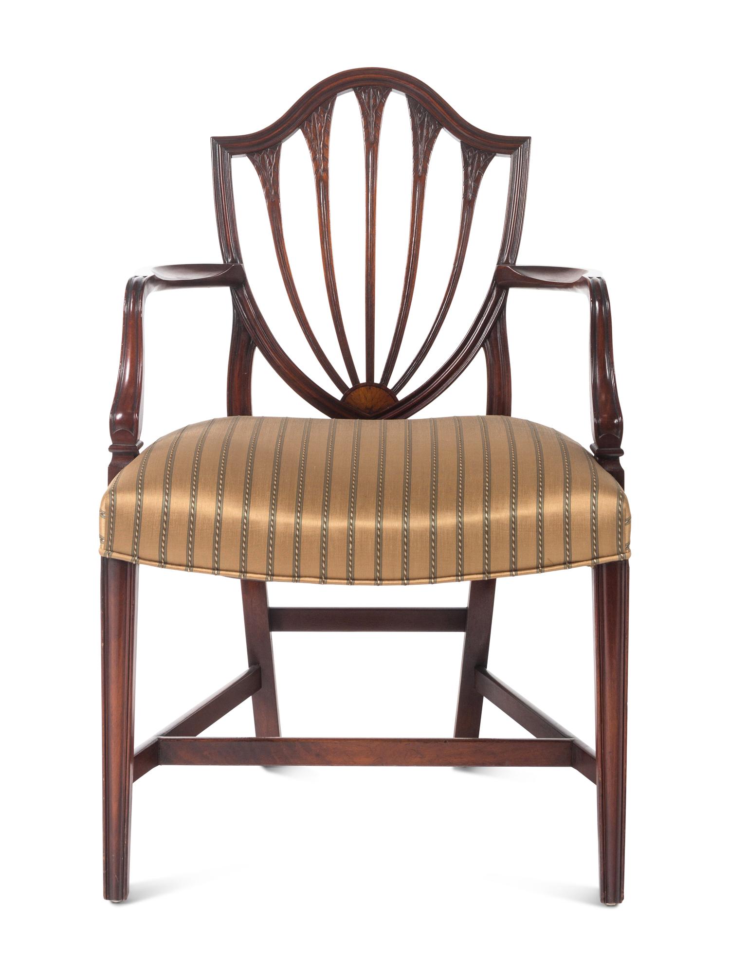A Set of Twelve George III Style Mahogany Dining Chairs