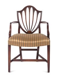 A Set of Twelve George III Style Mahogany Dining Chairs
