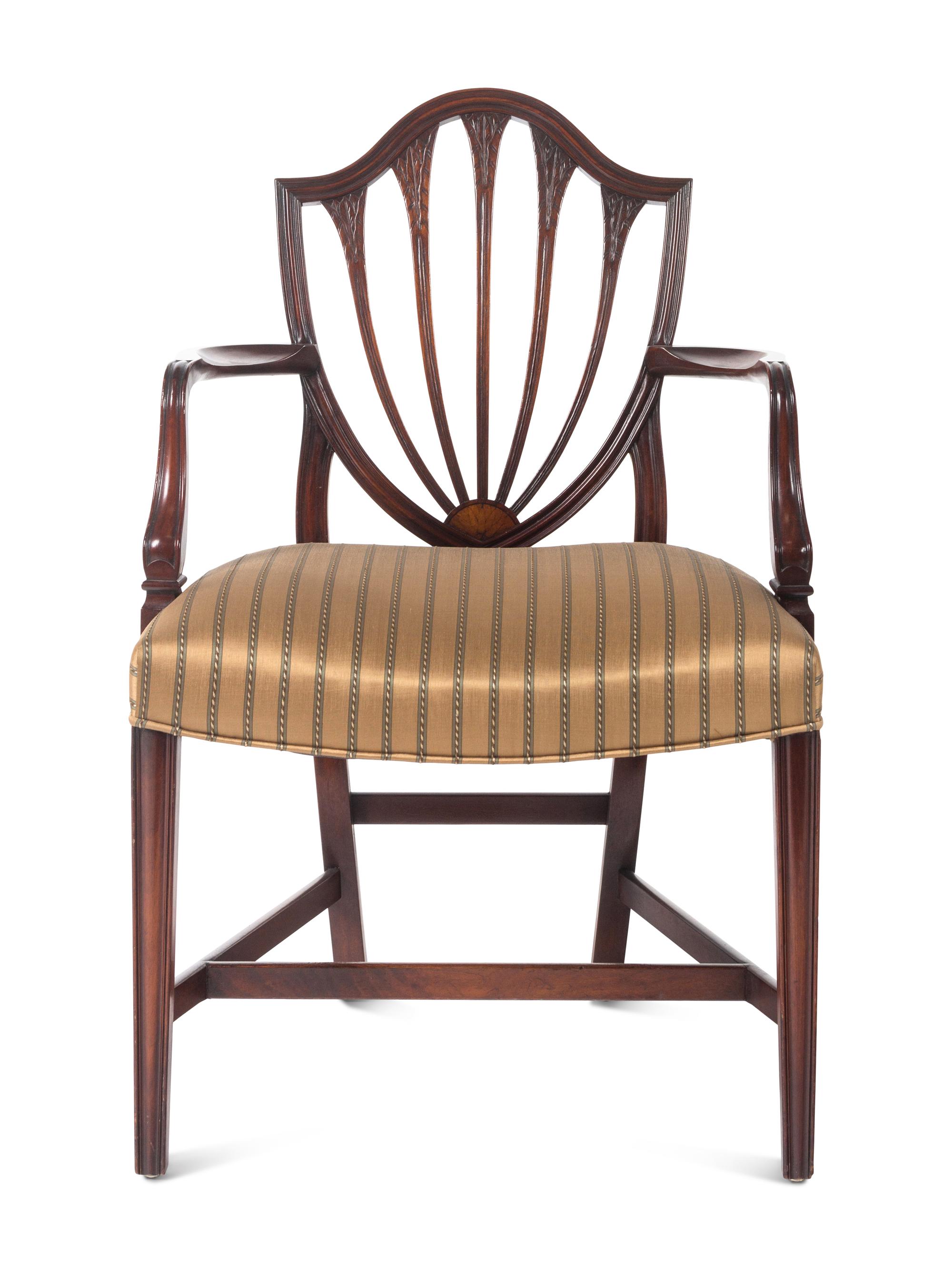 A Set of Twelve George III Style Mahogany Dining Chairs