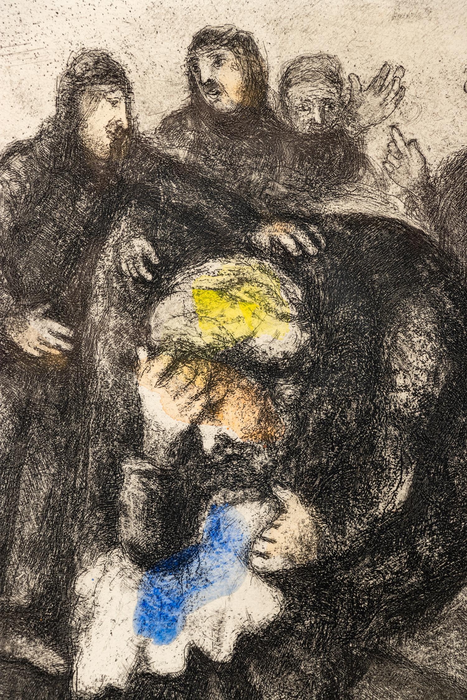 Jacob pleurant Joseph (Jacob Weeping for Joseph), (from the Bible Series )