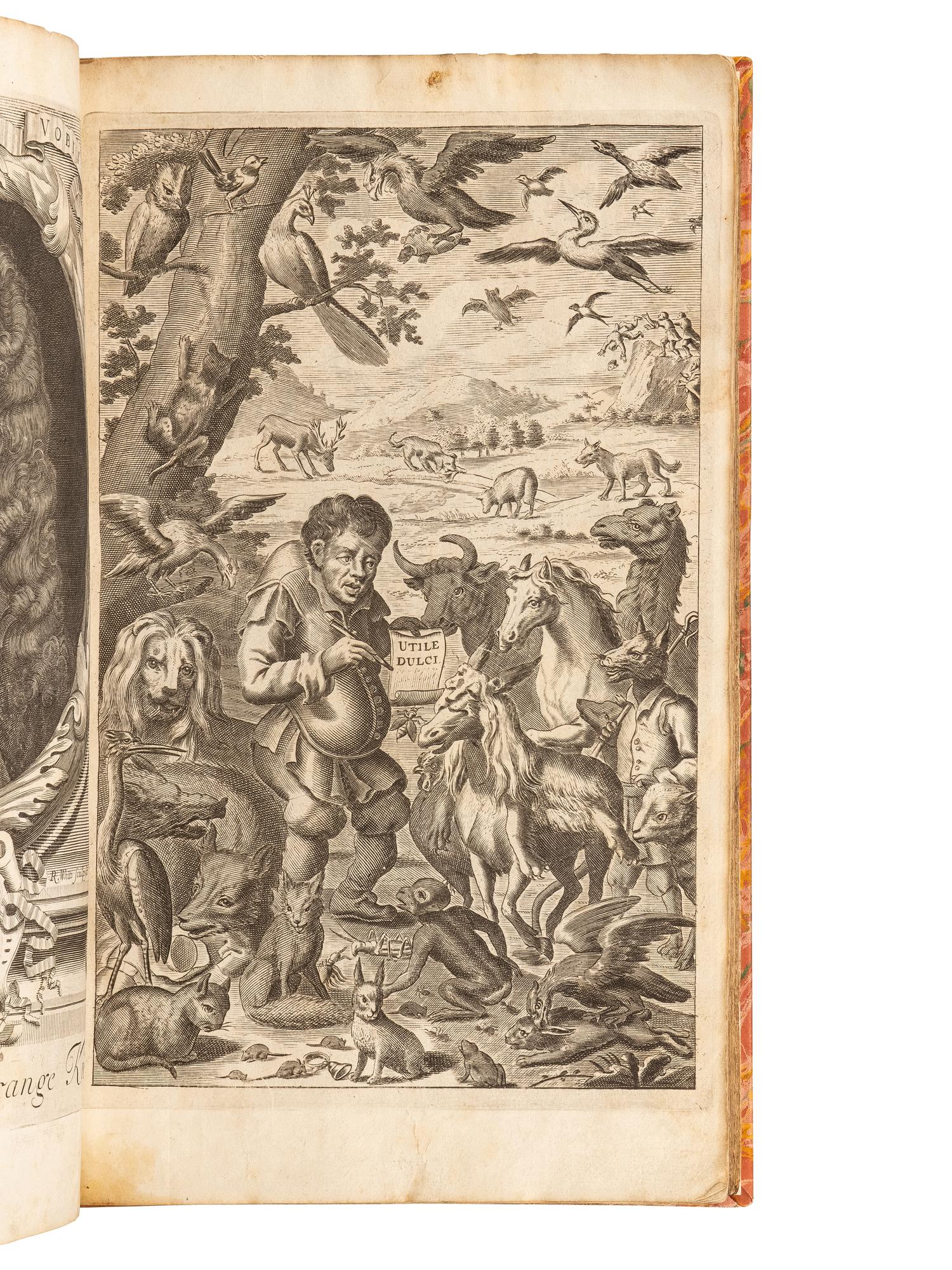 [AESOP (ca 620-560 B. C.)]. L'ESTRANGE, Roger, Sir (1616-1704). Fables of Aesop and Other Eminent Mythologists . London: for R. Sare and others, 1704.