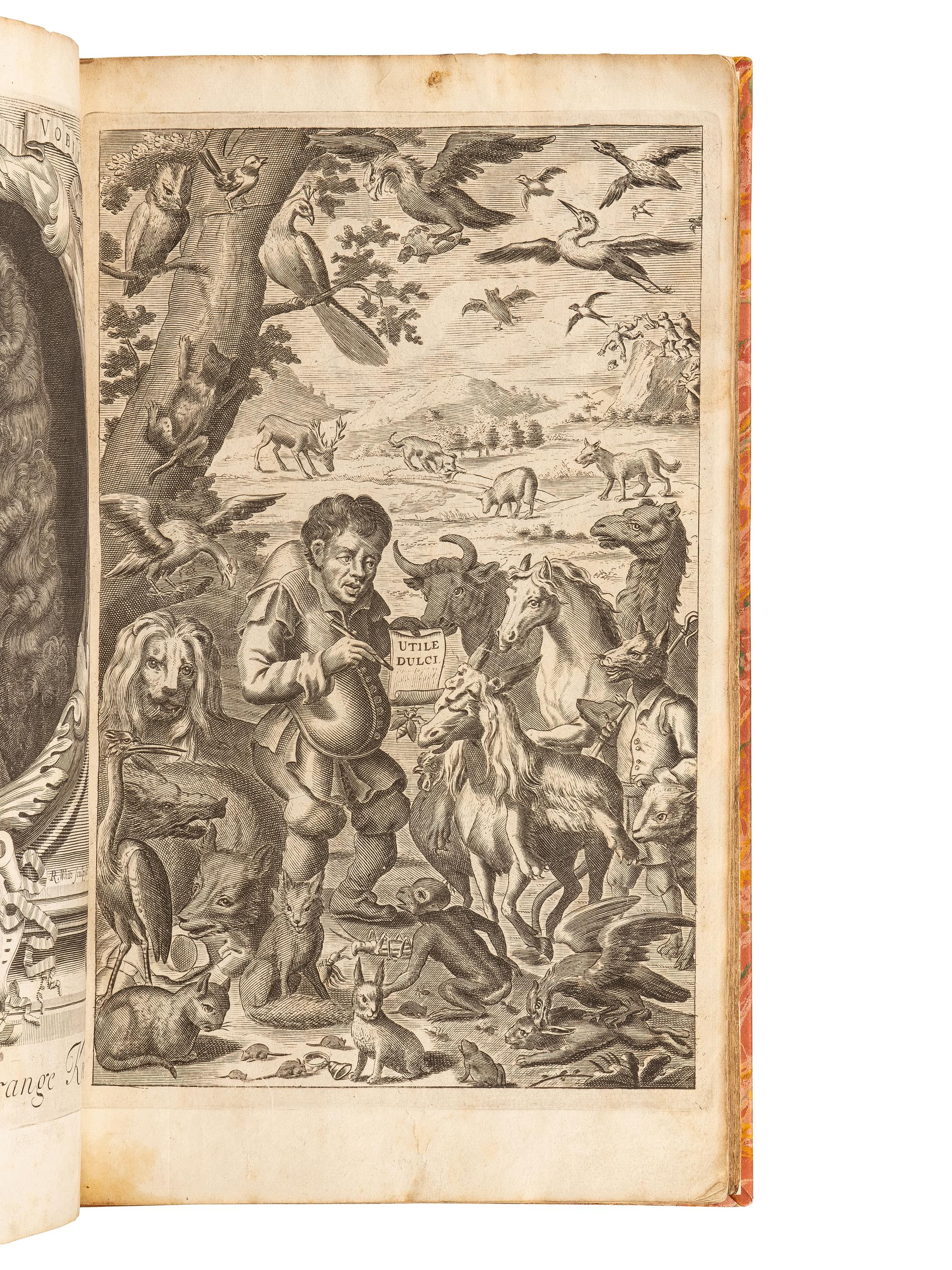 [AESOP (ca 620-560 B. C.)]. L'ESTRANGE, Roger, Sir (1616-1704). Fables of Aesop and Other Eminent Mythologists . London: for R. Sare and others, 1704.