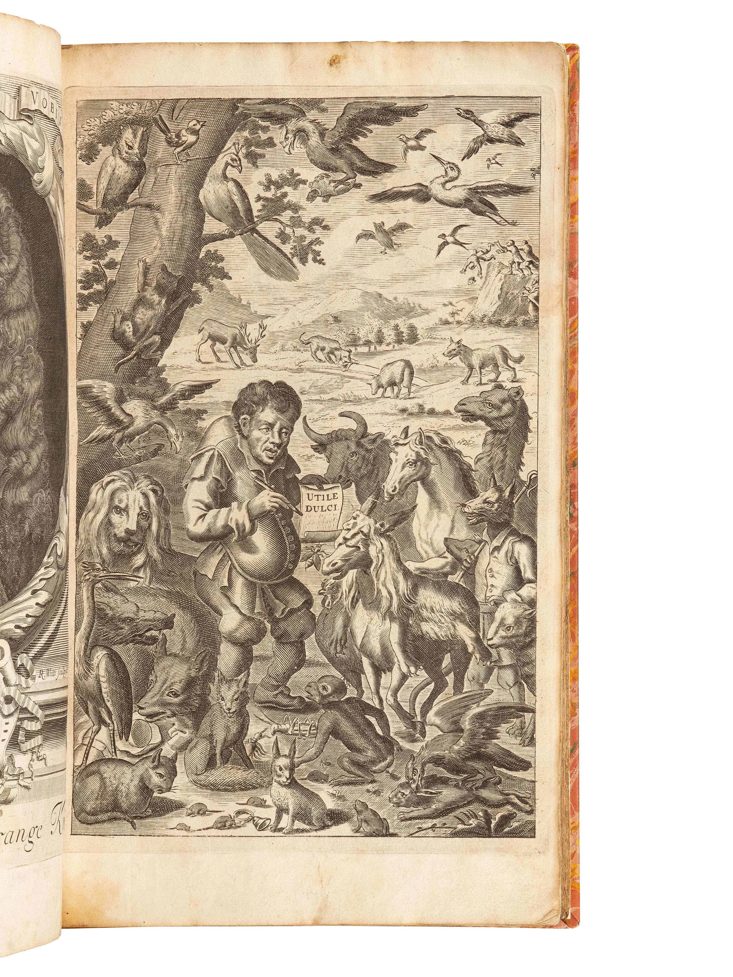 [AESOP (ca 620-560 B. C.)]. L'ESTRANGE, Roger, Sir (1616-1704). Fables of Aesop and Other Eminent Mythologists . London: for R. Sare and others, 1704.