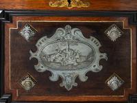 An Italian Walnut, Silvered-Metal-Mounted and Lapis Lazuli Inlaid Coffer in the Manner of Pietro Piffetti