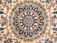 A Habibian Nain Silk and Wool Blend Rug