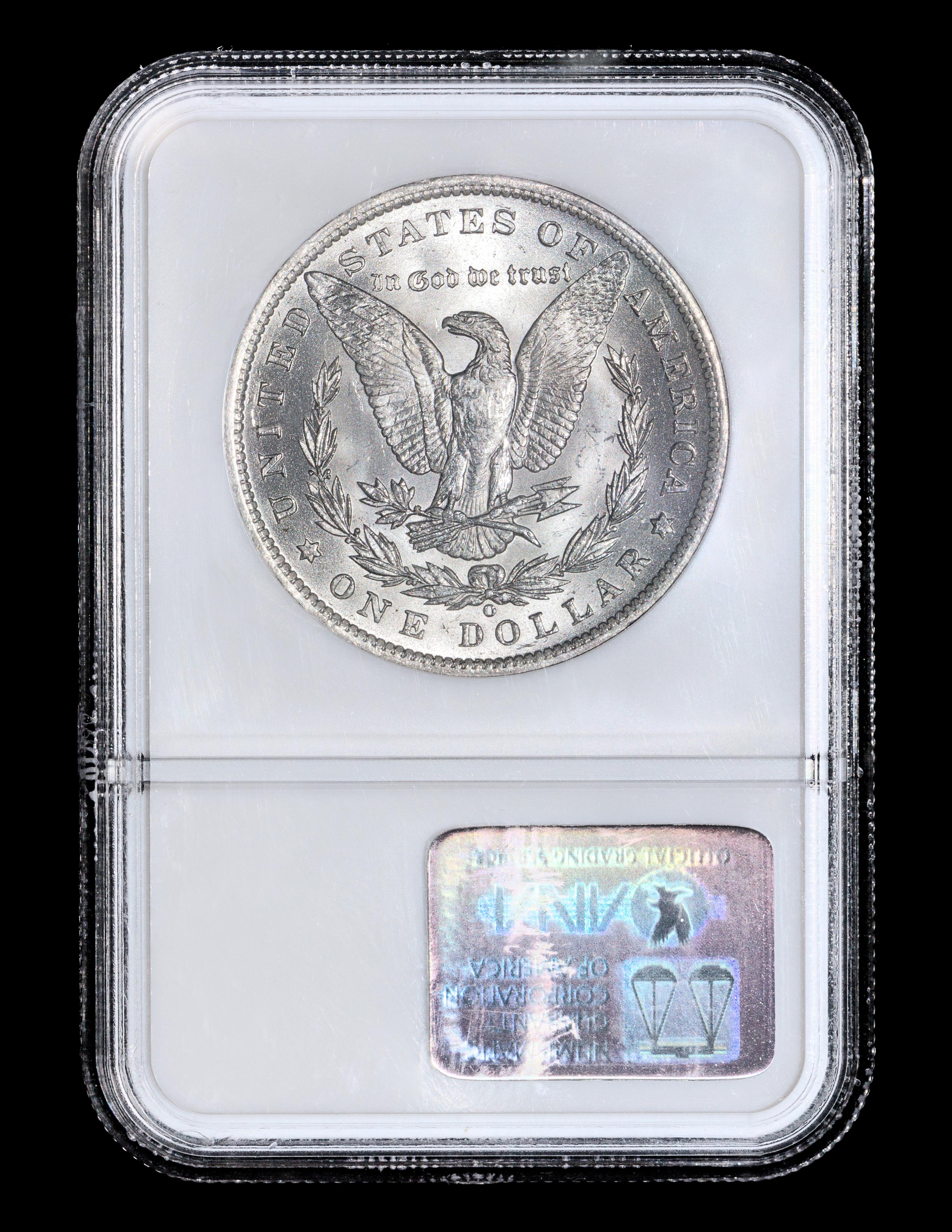 A United States 1885-O Morgan Silver $1 Coin — NGC graded MS66