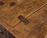 A Stained Pine Drop-Leaf Work Table
