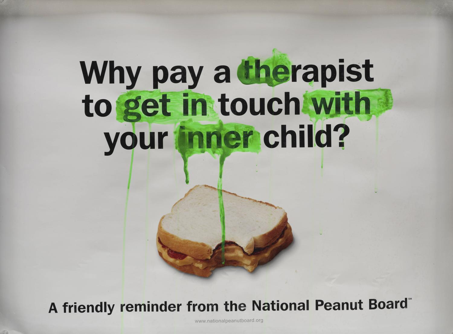 Justin Lieberman (American, b. 1977) — National Peanut Board (Green) , 2006